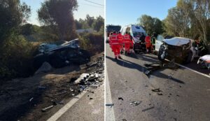 Scontro frontale alle porte di Olbia, quattro feriti estratti dalle lamiere