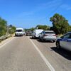 Tamponamento fra tre auto alle porte di Olbia
