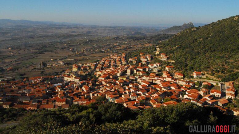berchidda panorama dall'alto