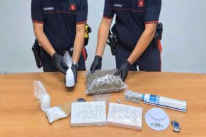 tre chili di droga a olbia