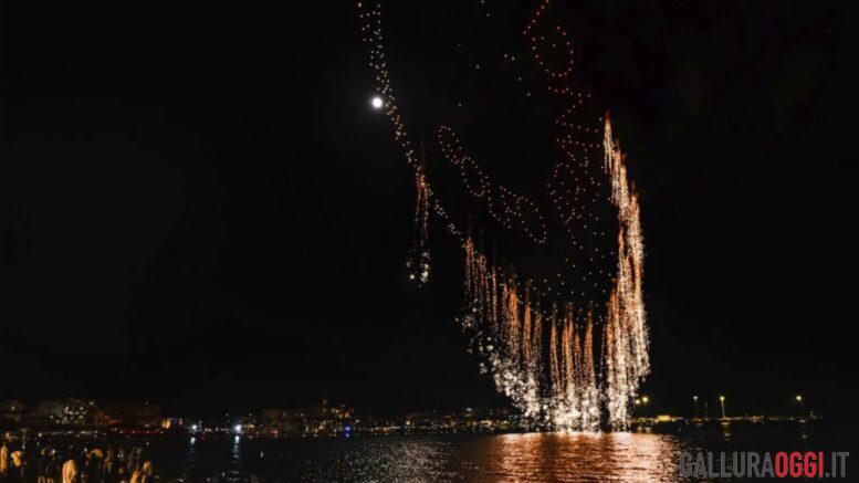 droni golfo aranci spettacolo