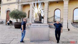 gianpi manzoni scultura comune municipio olbia settimo nizzi