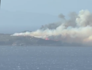 incendio isola santa maria la maddalena