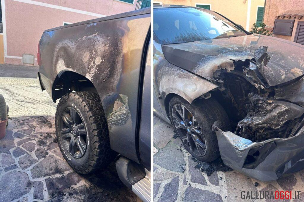attentati incendiari santa teresa gallura auto fuoco