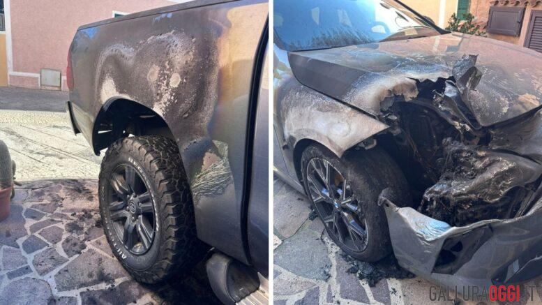 attentati incendiari santa teresa gallura auto fuoco