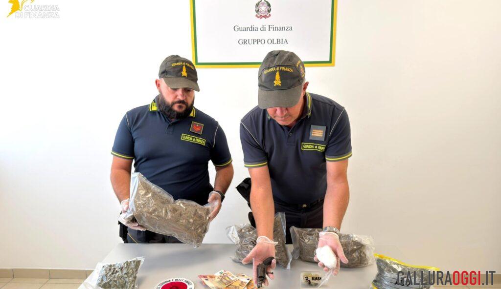 Cocaina, marijuana e un revolver due arresti in Gallura