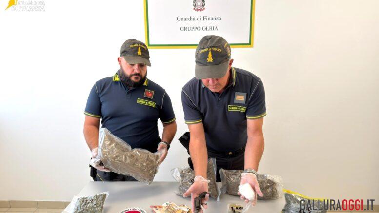 Cocaina, marijuana e un revolver due arresti in Gallura