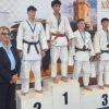 Il podio della categoria 55 chili al Sardinia Trophy Under 15 disputato a Cagliari, dove Francesco Lovigu del Kan Judo Olbia ha conquistato il bronzo.