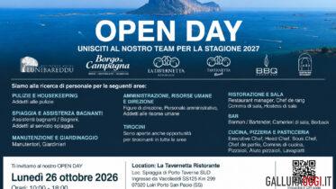 Lavorare nel turismo, Open Day il 26 ottobre a Porto Taverna