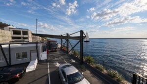 Nuova pensilina al varco del porto di Santa Teresa Gallura