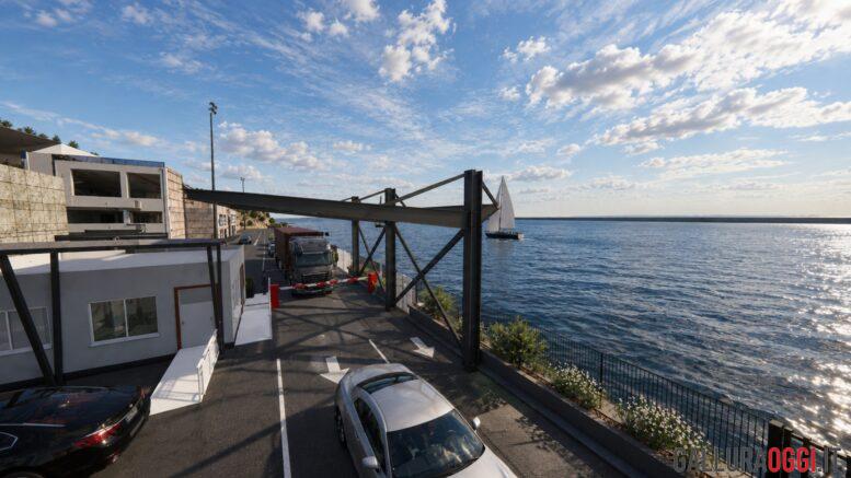Nuova pensilina al varco del porto di Santa Teresa Gallura