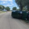 Perde il controllo dell’auto e si ribalta, paura a Olbia