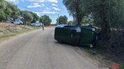 Perde il controllo dell’auto e si ribalta, paura a Olbia