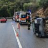 Violento incidente all'uscita di Olbia, si ribalta una jeep