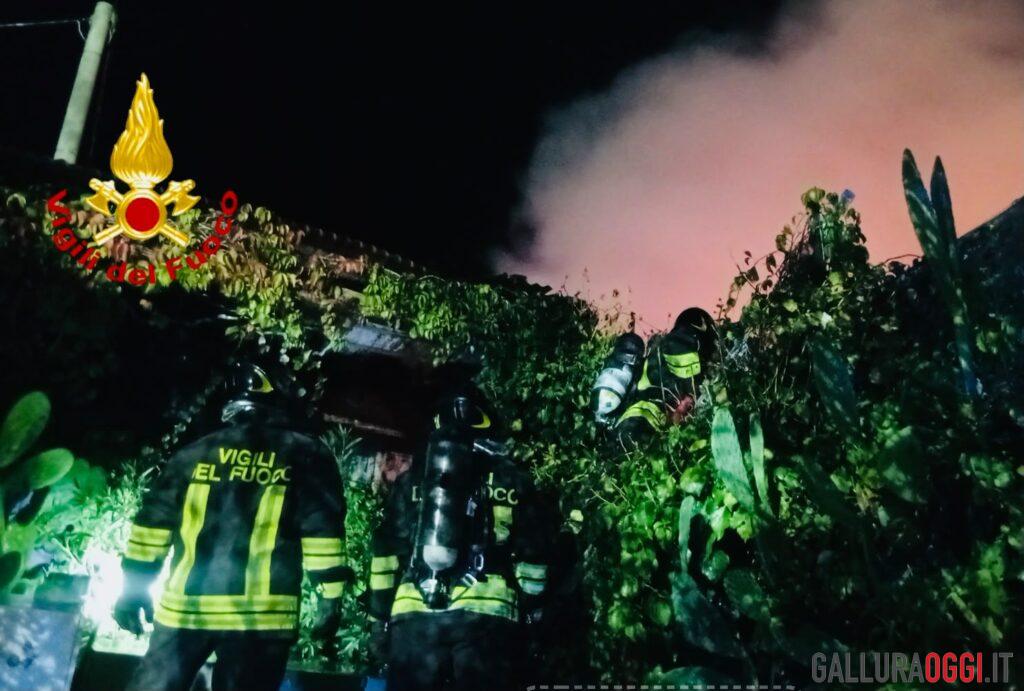 incendio magazzino località san giovanni olbia