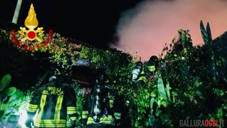 incendio magazzino località san giovanni olbia