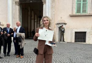 anna aiello studentessa quirinale calangianus alfiere del lavoro mattarella
