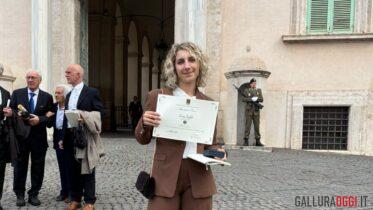 anna aiello studentessa quirinale calangianus alfiere del lavoro mattarella