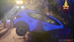 incidente auto baja sardinia guard rail ferito cannigione