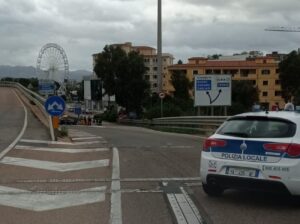motociclista ingresso olbia incidente